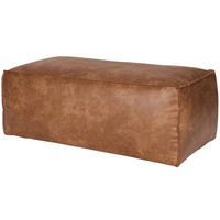 HOCKER in Leder Cognac  - Cognac, Design, Leder (120/43/60cm) - Livetastic