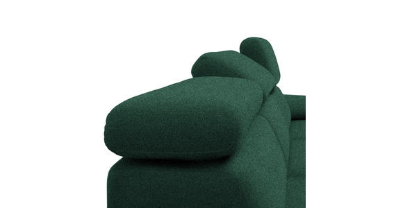 ECKSOFA in Velours Grün 187/295 cm - Schwarz/Grün, Design, Textil/Metall (187/295cm) - Novel