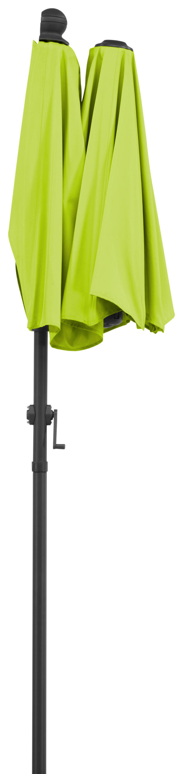 AMPELSCHIRM   - Anthrazit/Grün, Basics, Textil/Metall (150/228/150cm) - Schneider
