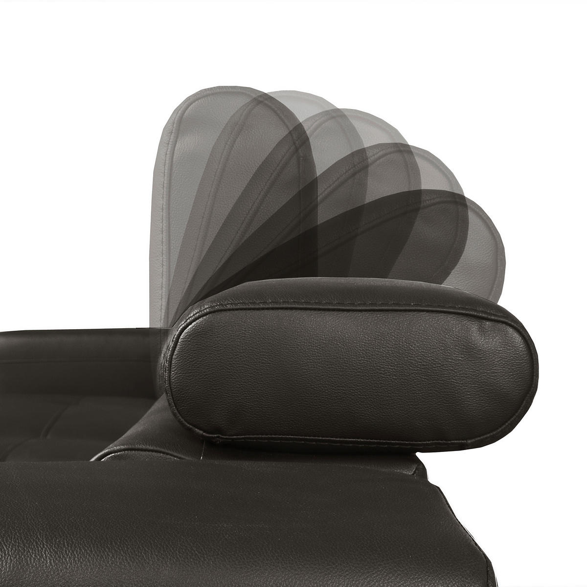 ECKSOFA  in Lederlook Echtleder Dunkelbraun  - Dunkelbraun/Schwarz, Design, Leder/Textil (173/247cm) - Livetastic