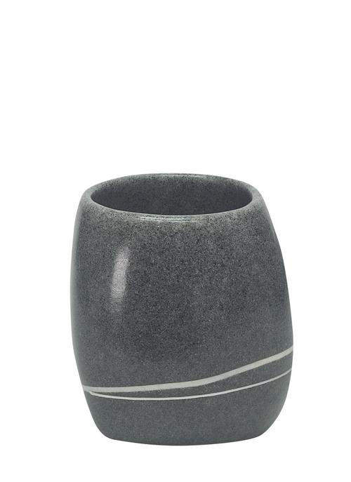 KELÍMEK NA ZUBNÍ KARTÁČEK tmavě šedá - tmavě šedá, Basics, plast (8,5/9,5cm) - Kleine Wolke