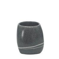 KELÍMEK NA ZUBNÍ KARTÁČEK tmavě šedá - tmavě šedá, Basics, plast (8,5/9,5cm) - Kleine Wolke