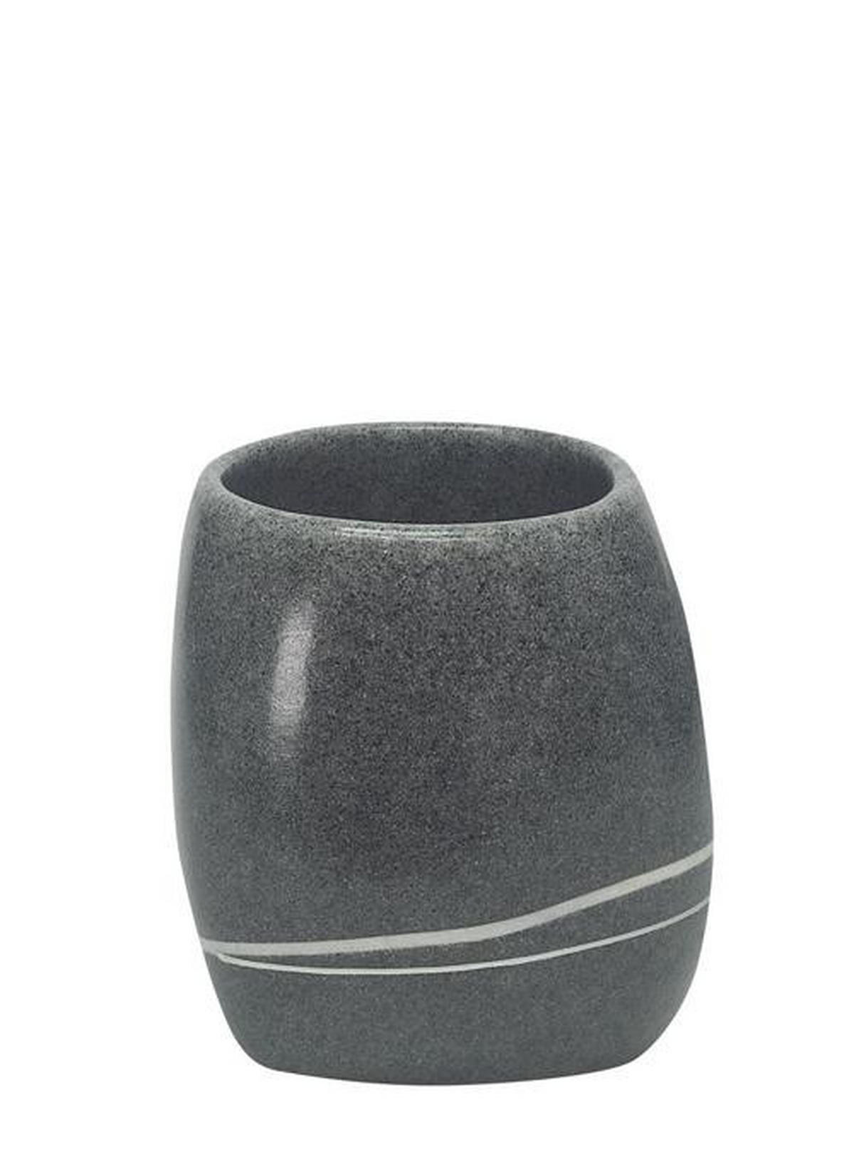 KELÍMEK NA ZUBNÍ KARTÁČEK tmavě šedá - tmavě šedá, Basics, plast (8,5/9,5cm) - Kleine Wolke