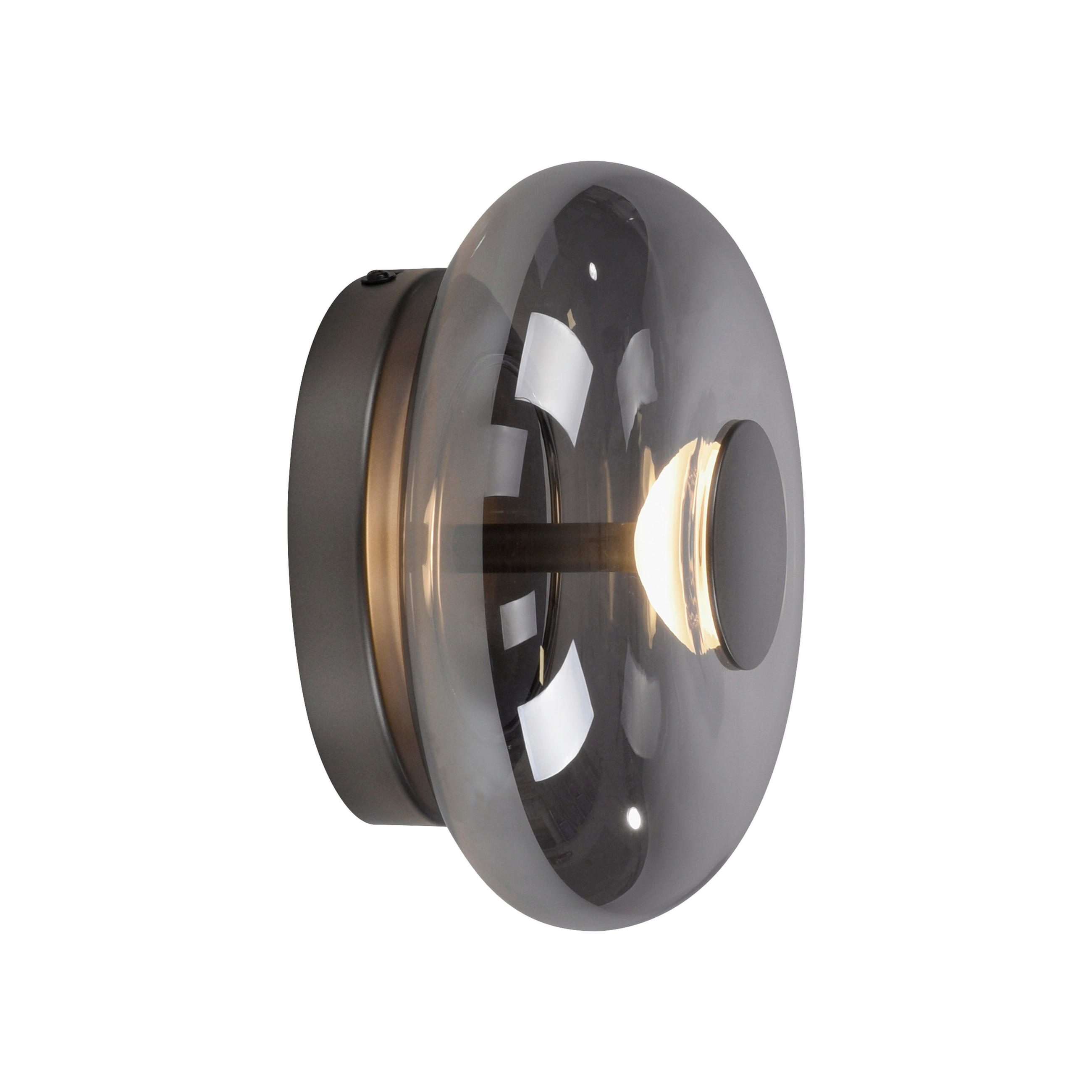 LED-WANDLEUCHTE 22/22/11 cm   - Grau, Design, Glas/Kunststoff (22/22/11cm) - Schöner Wohnen