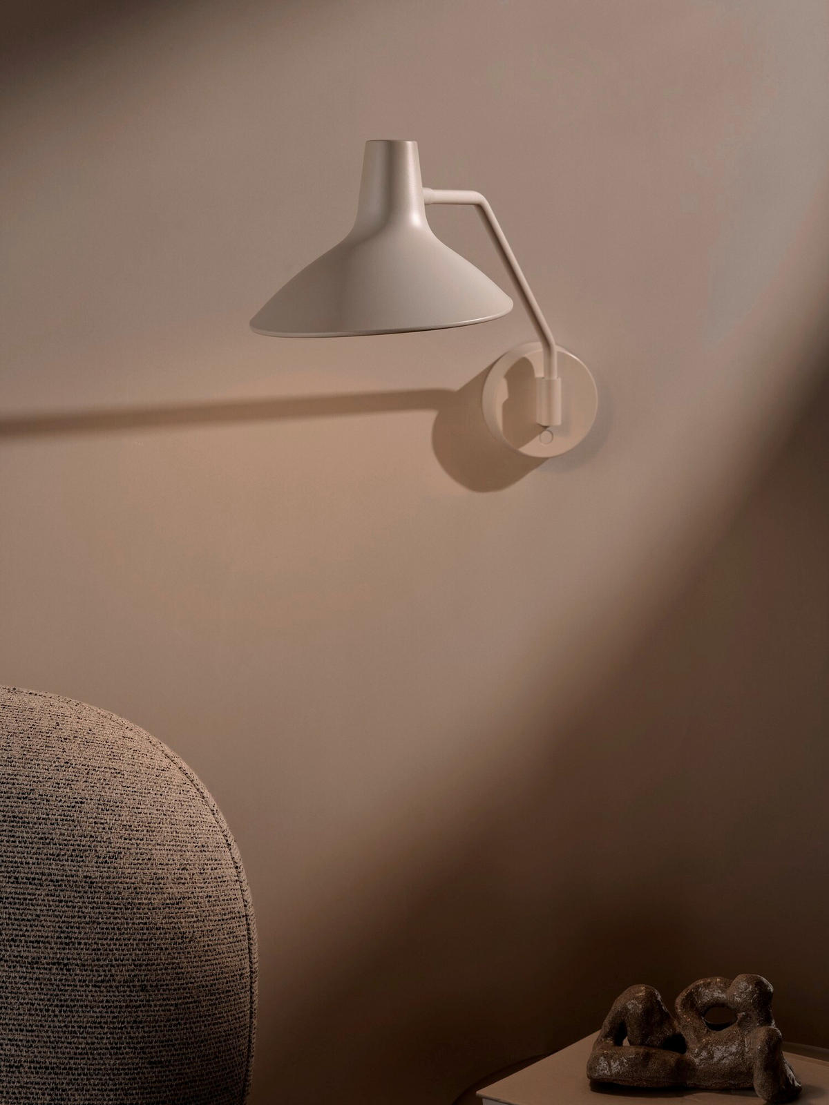 WANDLEUCHTE 55/36,5 cm  - Weiß, Design, Metall (55/36,5cm) - Nordlux