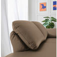 RÉCAMIERE in Echtleder Hellbraun  - Chromfarben/Hellbraun, Design, Leder/Metall (209/85-109/95-16cm) - Dieter Knoll