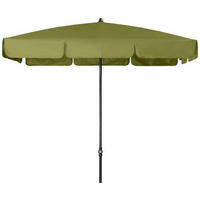 SONNENSCHIRM 185x120 cm Grün  - Anthrazit/Grün, Basics, Textil/Metall (185/120cm) - Doppler