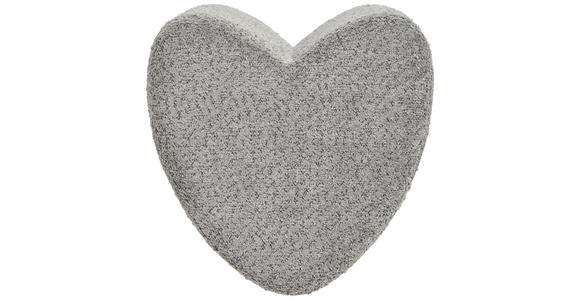 HOCKER Vliesstoff, Bouclé Grau - Grau, Trend, Textil (41/44/41cm) - Xora
