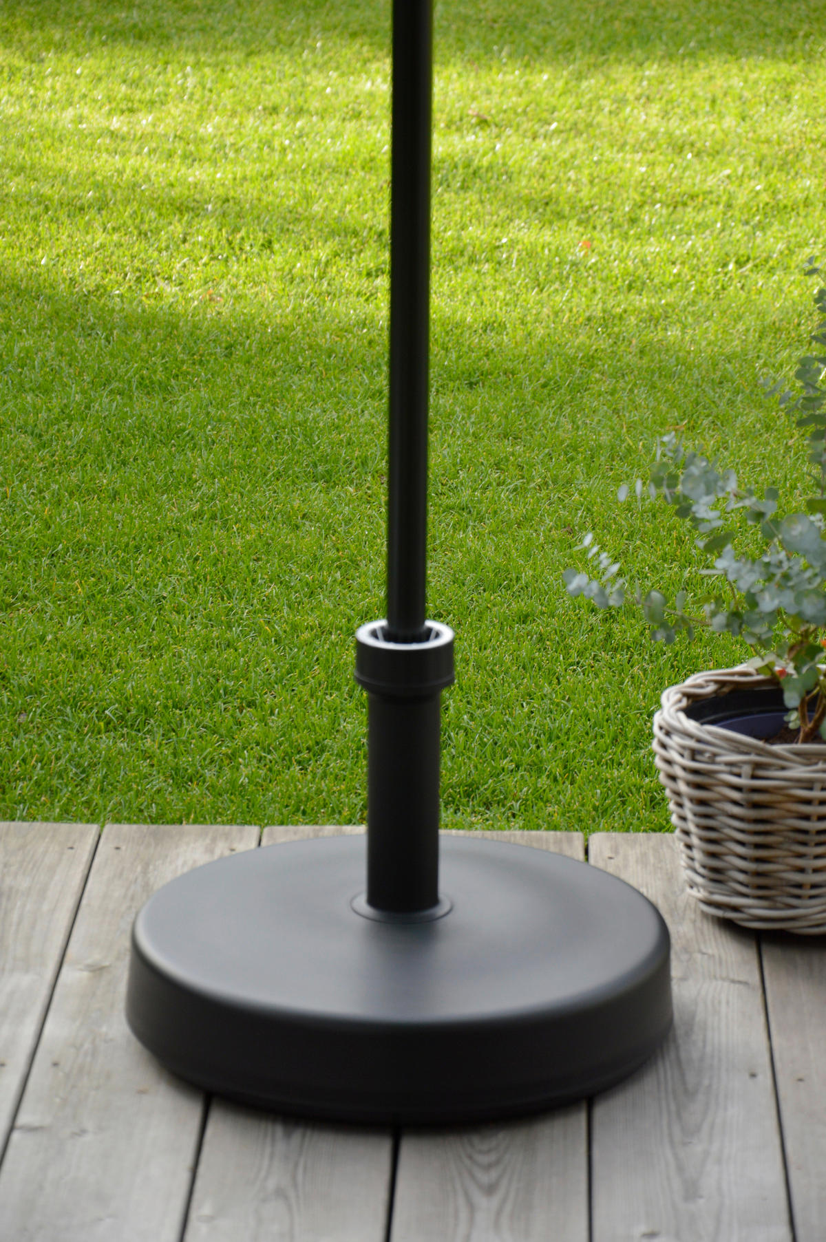 SONNENSCHIRMSTÄNDER Schwarz  - Schwarz, Basics, Kunststoff (45/33/45cm) - Jan Kurtz