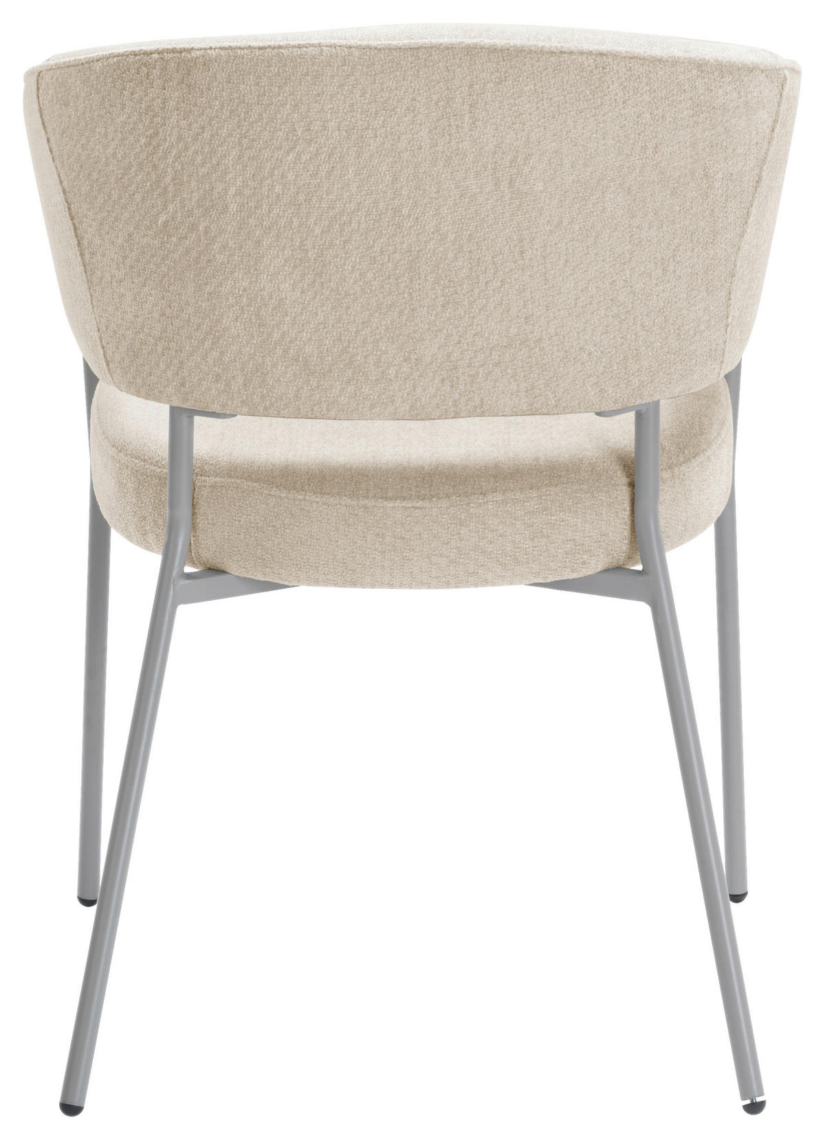 ARMLEHNSTUHL  in Eisen Chenille  - Beige, LIFESTYLE, Holz/Textil (60/81/60cm) - Livetastic