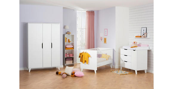 BABYKLEIDERSCHRANK Michi  - Weiß, Trend, Holz/Holzwerkstoff (131,5/198,0/52,4cm) - My Baby Lou