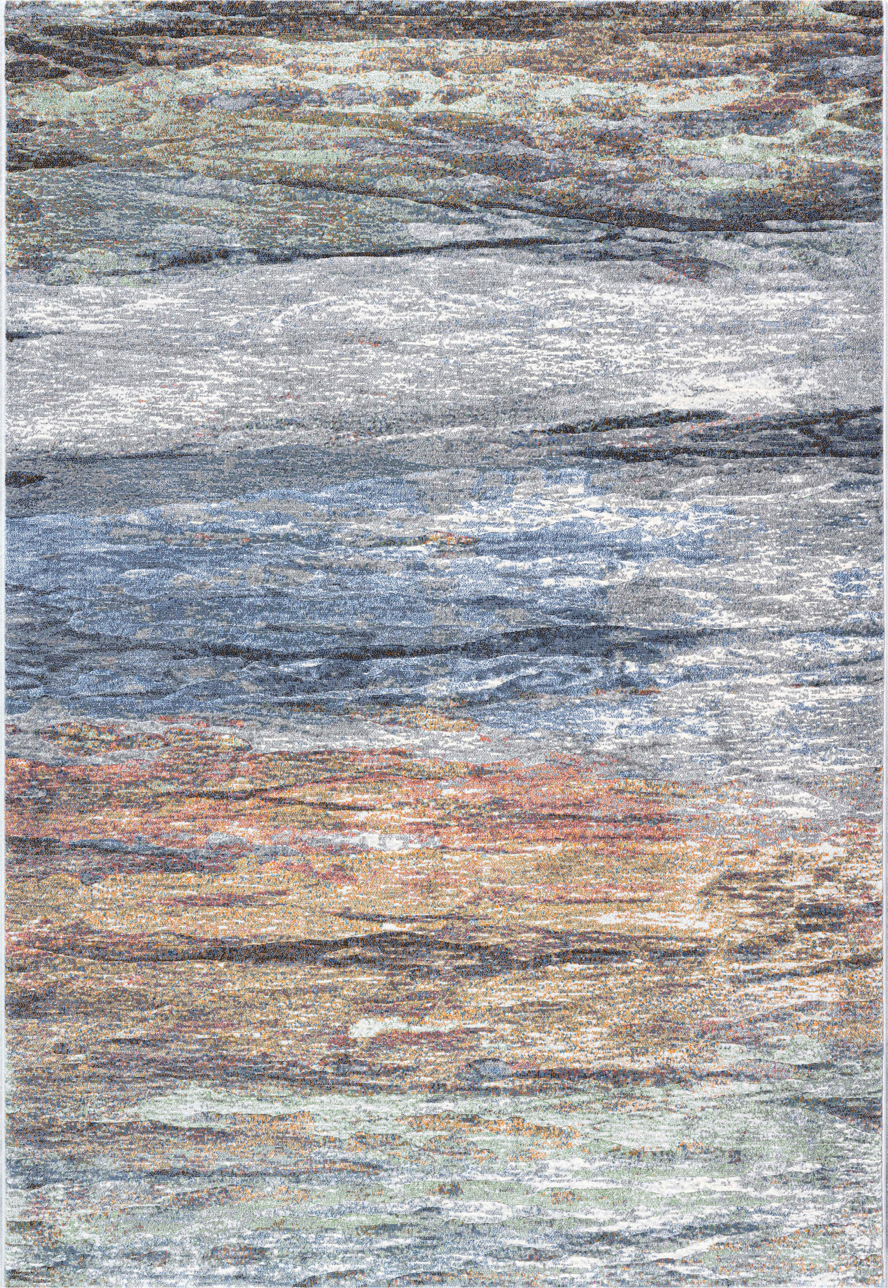 WEBTEPPICH  Wohnzimmer 240/330 cm Argentum Grau, Grün, Multicolor  - Multicolor/Grau, Design, Kunststoff/Textil (240/330cm) - Novel