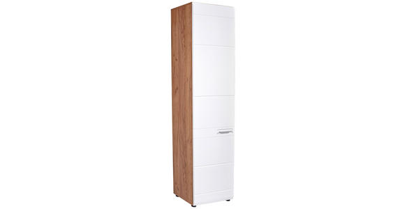 Schuhschrank Avensis - Eichefarben/Weiß, MODERN, Holzwerkstoff (52/205,7/37,1cm) - Luca Bessoni