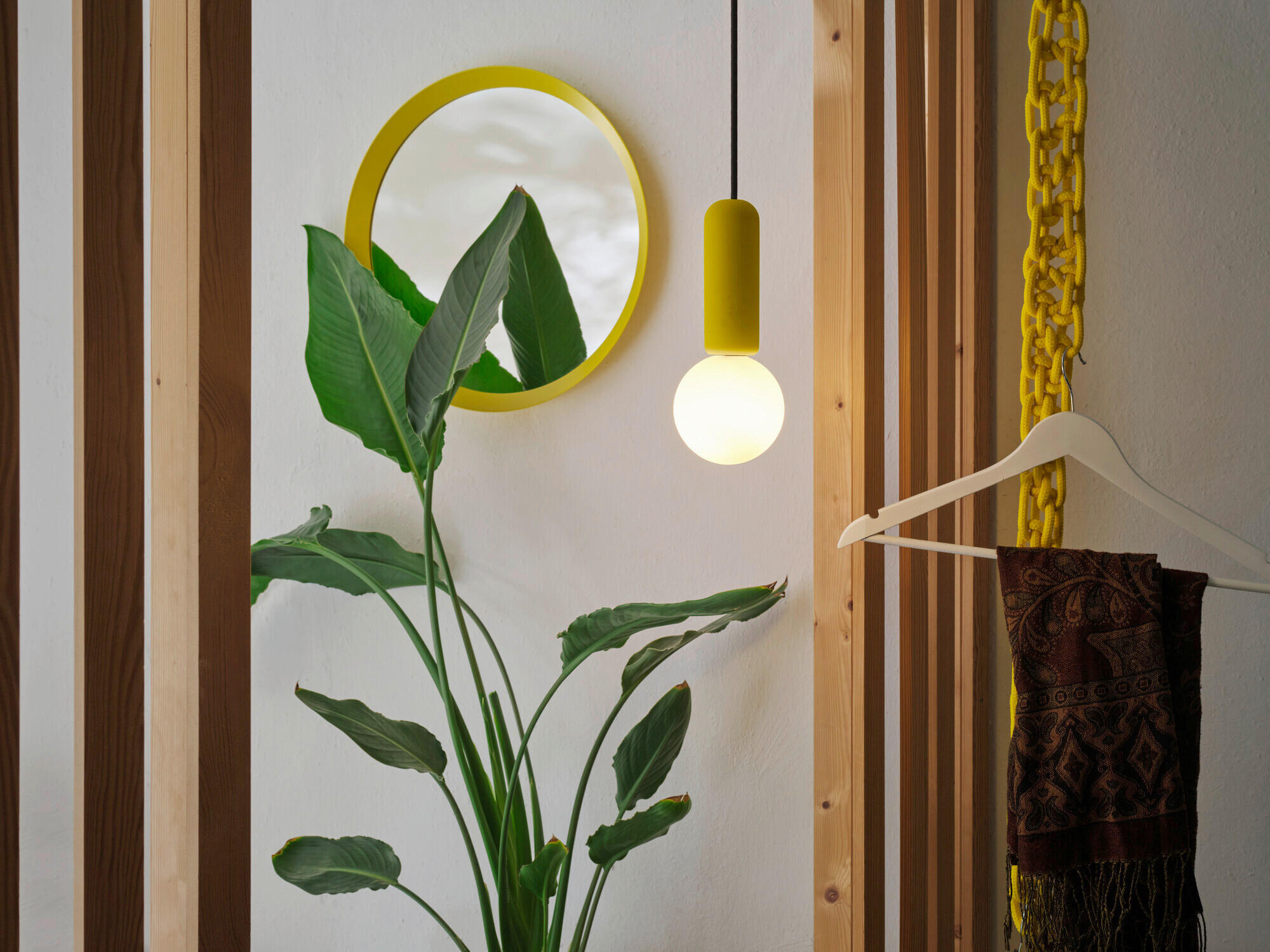 HÄNGELEUCHTE 10/120 cm   - Dunkelgelb, Basics, Stein (10/120cm) - Osram
