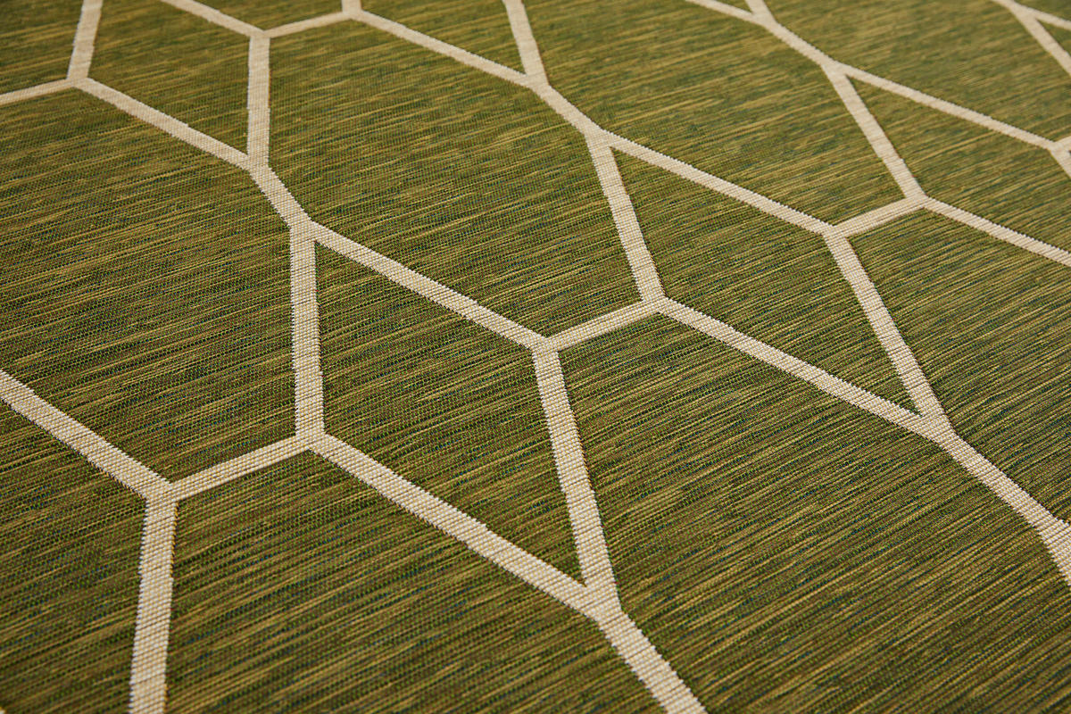 OUTDOORTEPPICH 123/180 cm Olea Olivgrün  - Olivgrün, Trend, Textil (123/180cm) - Dieter Knoll