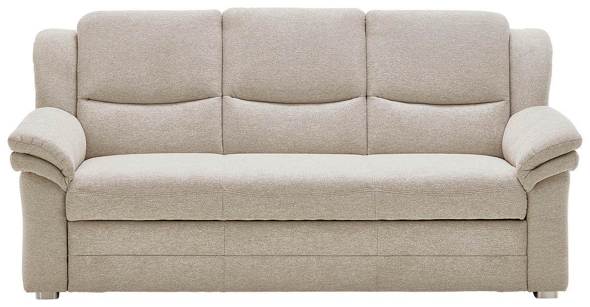 HÁROMÜLÉSES KANAPÉ - bézs, Konventionell, textil/fém (202/96/89cm) - Beldomo Comfort