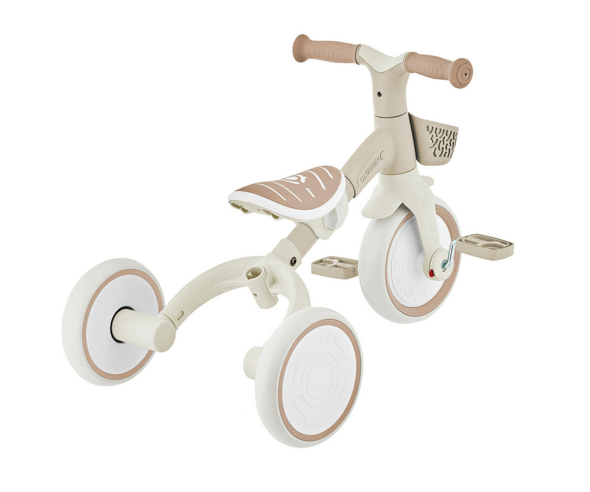 DREIRAD LEARNING TRIKE 2in1 PLUS ECO  - Taupe, Basics, Kunststoff (62.2/42,1/84,3kg) - GLOBBER