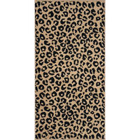 DUSCHTUCH Leo 80/150 cm  - Beige/Schwarz, Design, Textil (80/150cm) - Cawoe