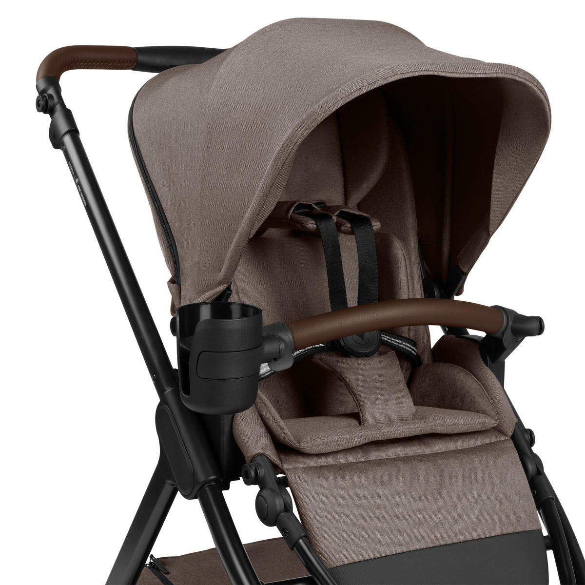 KINDERWAGEN  Samba 2  Nature  - Graubraun/Schwarz, Basics, Textil/Metall (60/108/88cm) - ABC Design