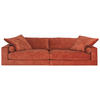 SOFFA i orange  - orange, Klassisk, trä/textil (284/120cm) - Novel