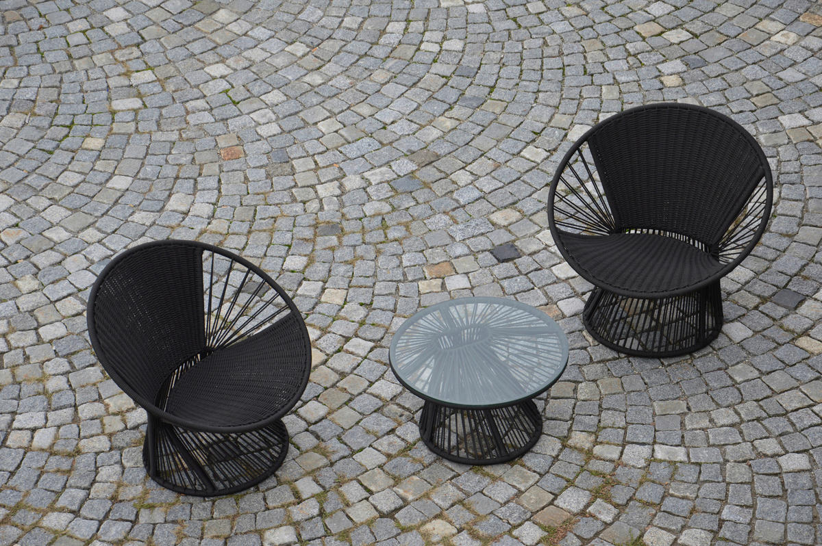 LOUNGESESSEL Schwarz  - Schwarz, MODERN, Textil/Metall (82/75/72cm) - Jan Kurtz