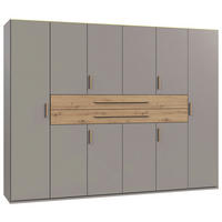 ORMAR ZA ODJEĆU siva, sahara, hrast Artisan   - sahara/siva, Moderno, drvni materijal (270/208/65cm) - Carryhome