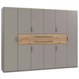KLEIDERSCHRANK  in Sahara, Eiche Artisan  - Eiche Artisan/Sahara, MODERN, Holzwerkstoff (270/208/65cm) - Carryhome