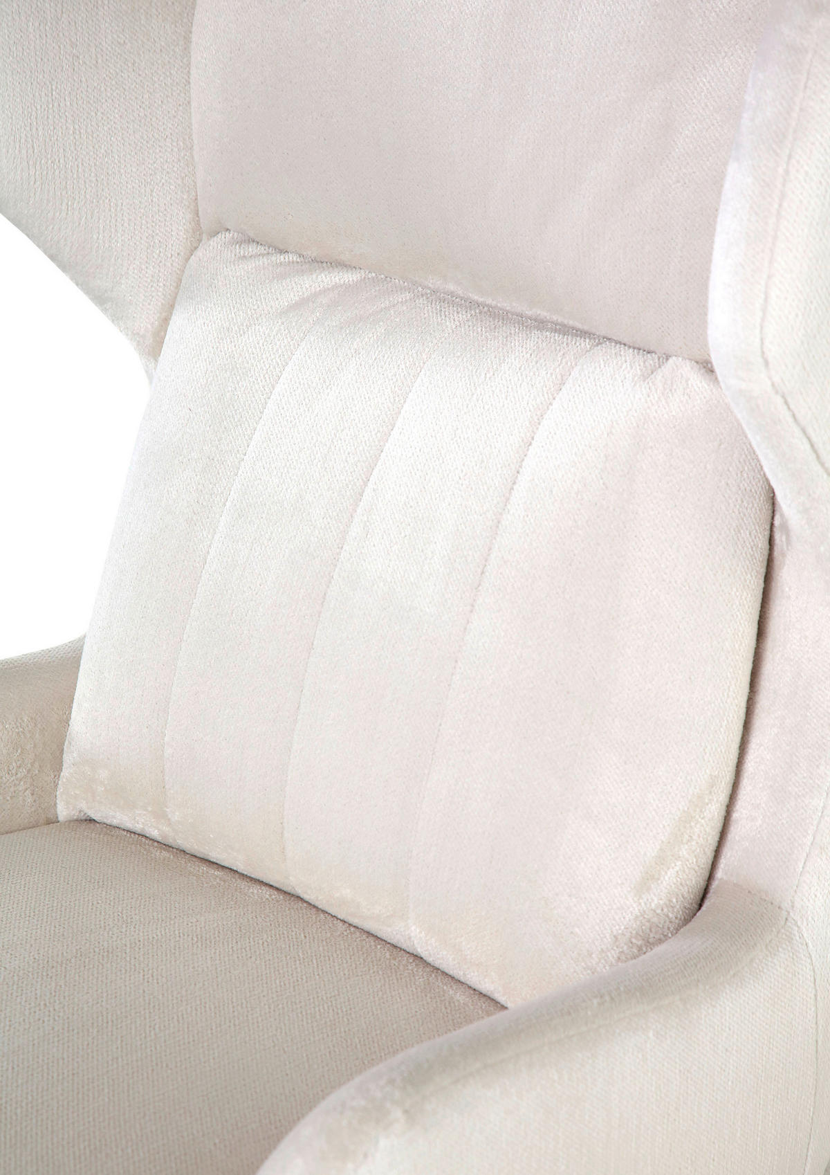 OHRENSESSEL Flachgewebe Weiss  - Weiss/Schwarz, Trend, Textil (75/111/83cm) - Ambia Home