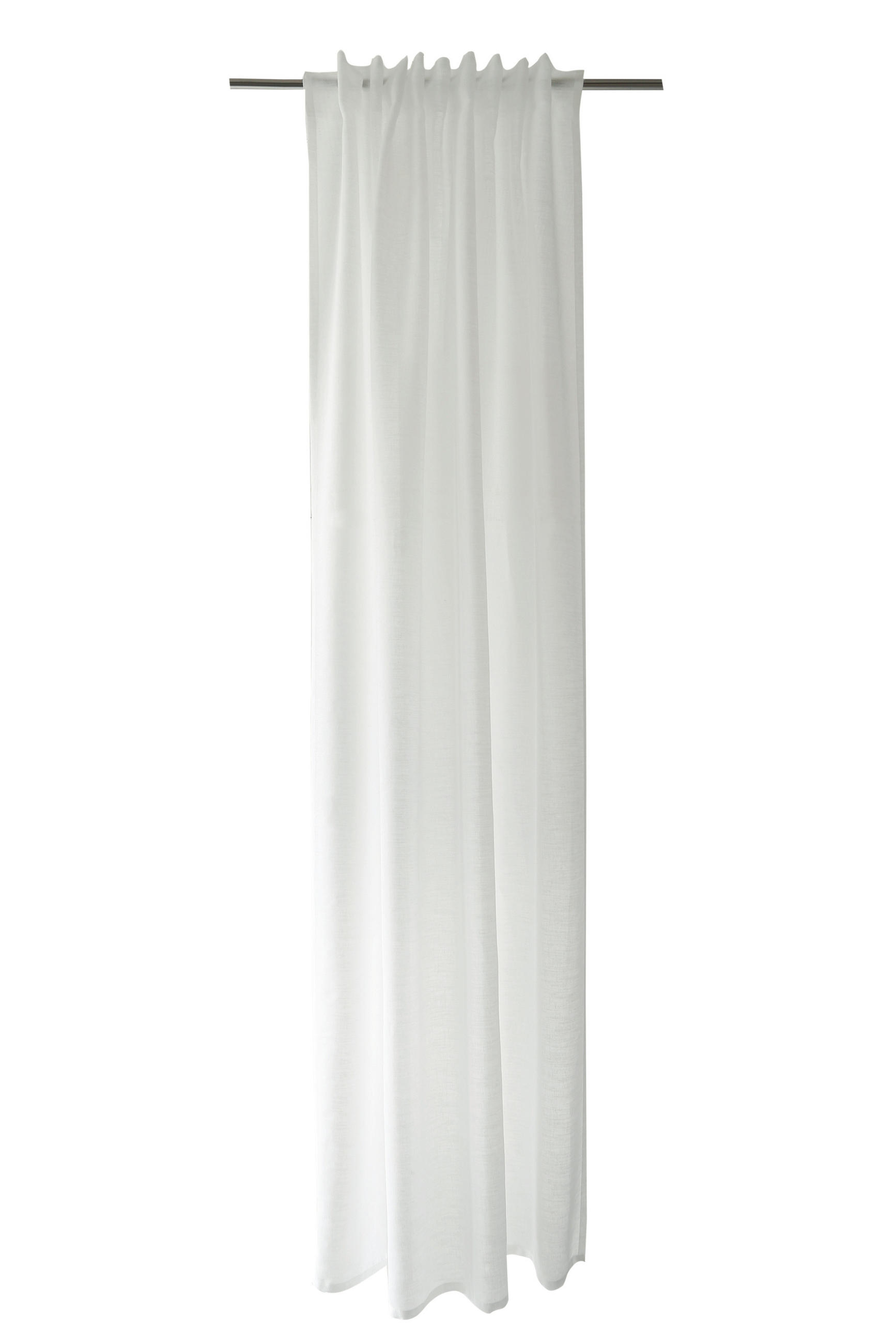 SCHLAUFENSCHAL  transparent  140/245 cm   - Weiß, Basics, Textil (140/245cm)