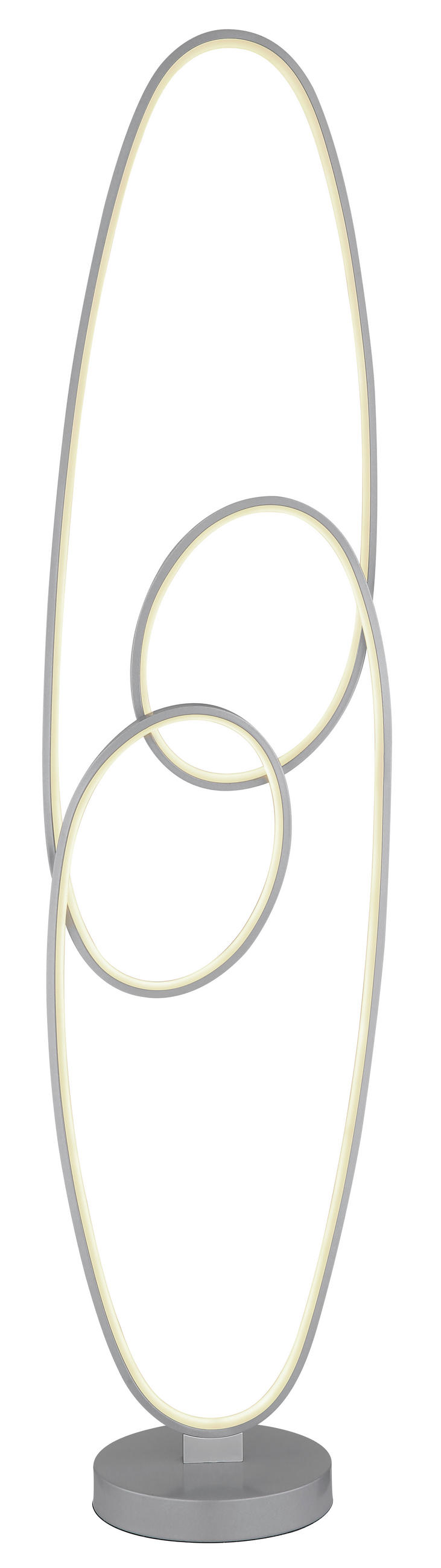 LED SVJETILJKA PODNA  - srebrne boje/prozirno, Design, metal/plastika (29/20/122cm) - Globo