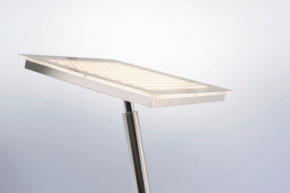 LAMPADAR CU LED - argintiu, Basics, plastic/metal (56/57,5/190cm)