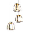 LED-HÄNGELEUCHTE 49/23/150 cm  - Goldfarben/Schwarz, Design, Kunststoff/Metall (49/23/150cm) - Novel