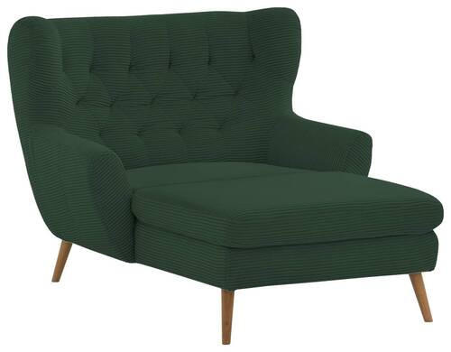 XXL-SESSEL Cord Dunkelgrün    - Dunkelgrün, Design, Holz/Textil (120/101/165cm) - Stylife