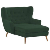XXL-SESSEL in Cord Dunkelgrün  - Dunkelgrün, Design, Holz/Textil (120/101/165cm) - Stylife