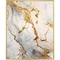 KUNSTDRUCK Abstraktes 40/50 cm  - Goldfarben/Multicolor, Basics, Holzwerkstoff (40/50cm) - Monee