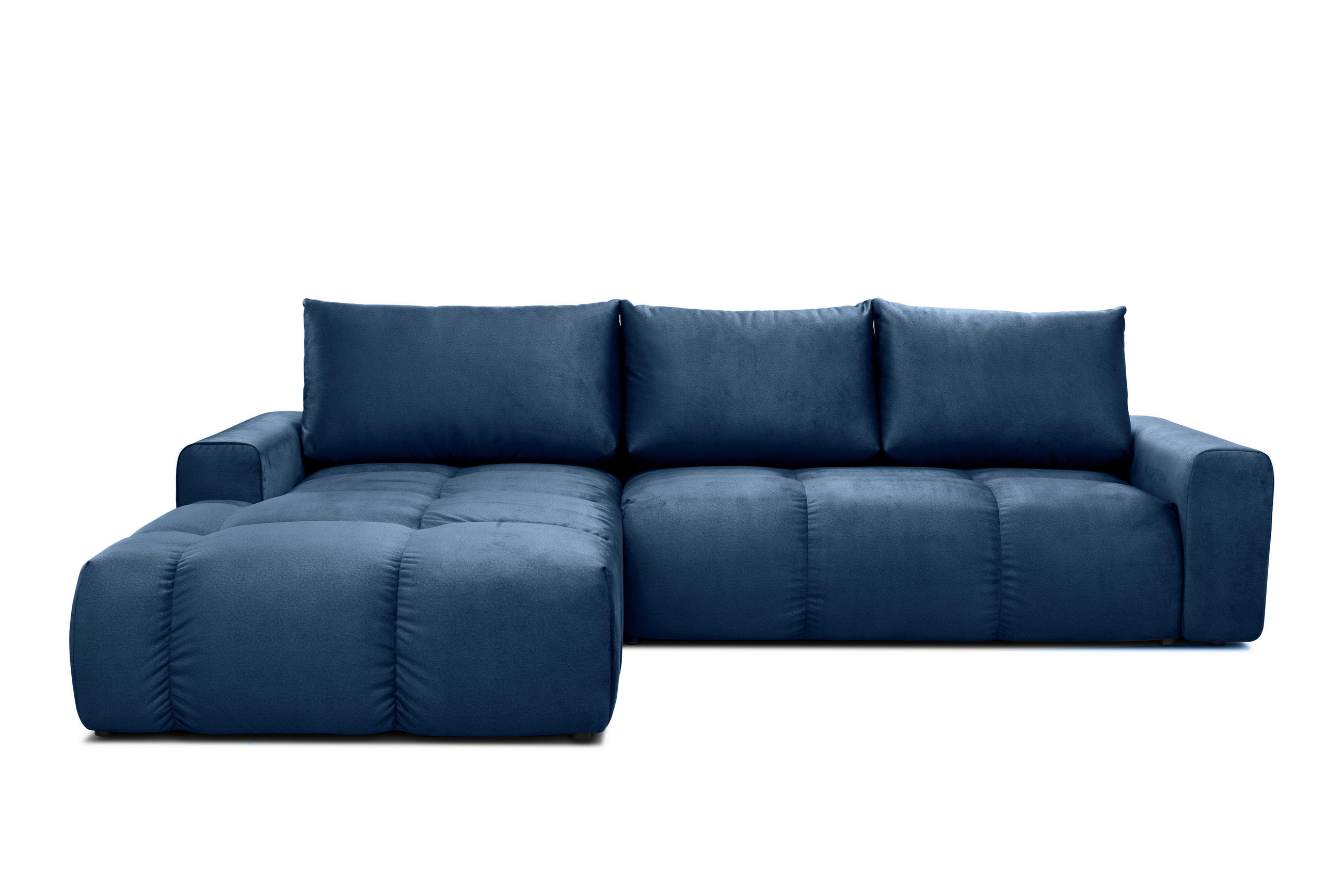 COLȚAR EXTENSIBIL textil albastru închis  - albastru închis, Design, textil (217/90/302cm) - Carryhome