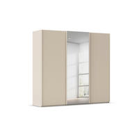 SCHWEBETÜRENSCHRANK 242/223/69 cm,  in Champagner, 3 Tür(en)  - Champagner, Basics, Glas/Holzwerkstoff (242/223/69cm) - Rauch Möbel