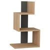 BEISTELLTISCH in Holzwerkstoff  - Eichefarben/Anthrazit, Design, Holzwerkstoff (42/72/30cm) - Livetastic