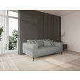 2-SITZER-SOFA  in Webstoff Grau  - Schwarz/Grau, KONVENTIONELL, Textil/Metall (200/80/113cm) - Carryhome