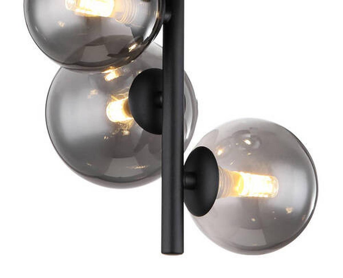 STROPNA LED-SVETILKA   //3000 K/230 V/ - črna, Design, kovina/steklo (27/23/40cm) - Globo