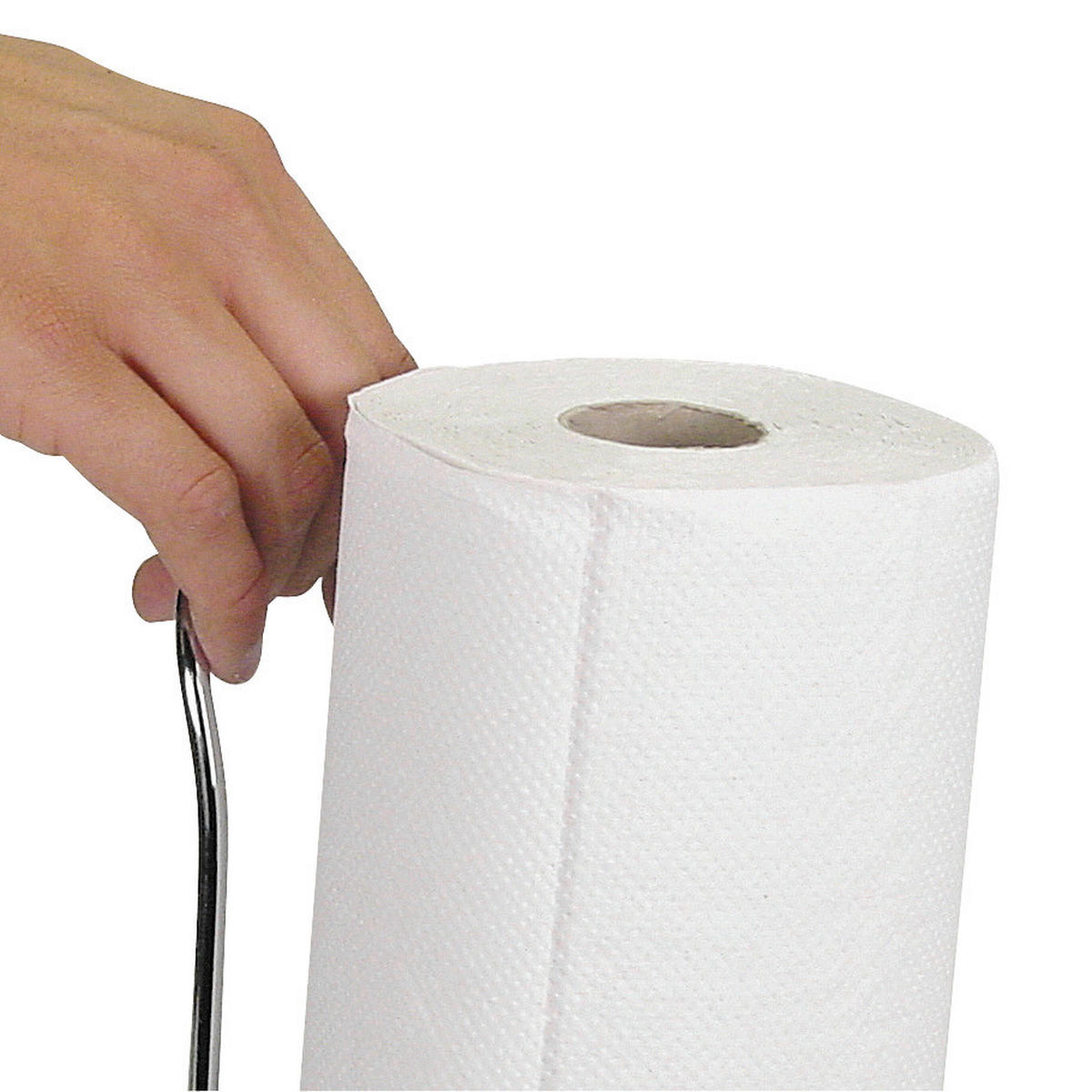 KÜCHENROLLENHALTER - Schwarz/Grau, Basics, Metall (12.3/22.3/15cm) - Brabantia