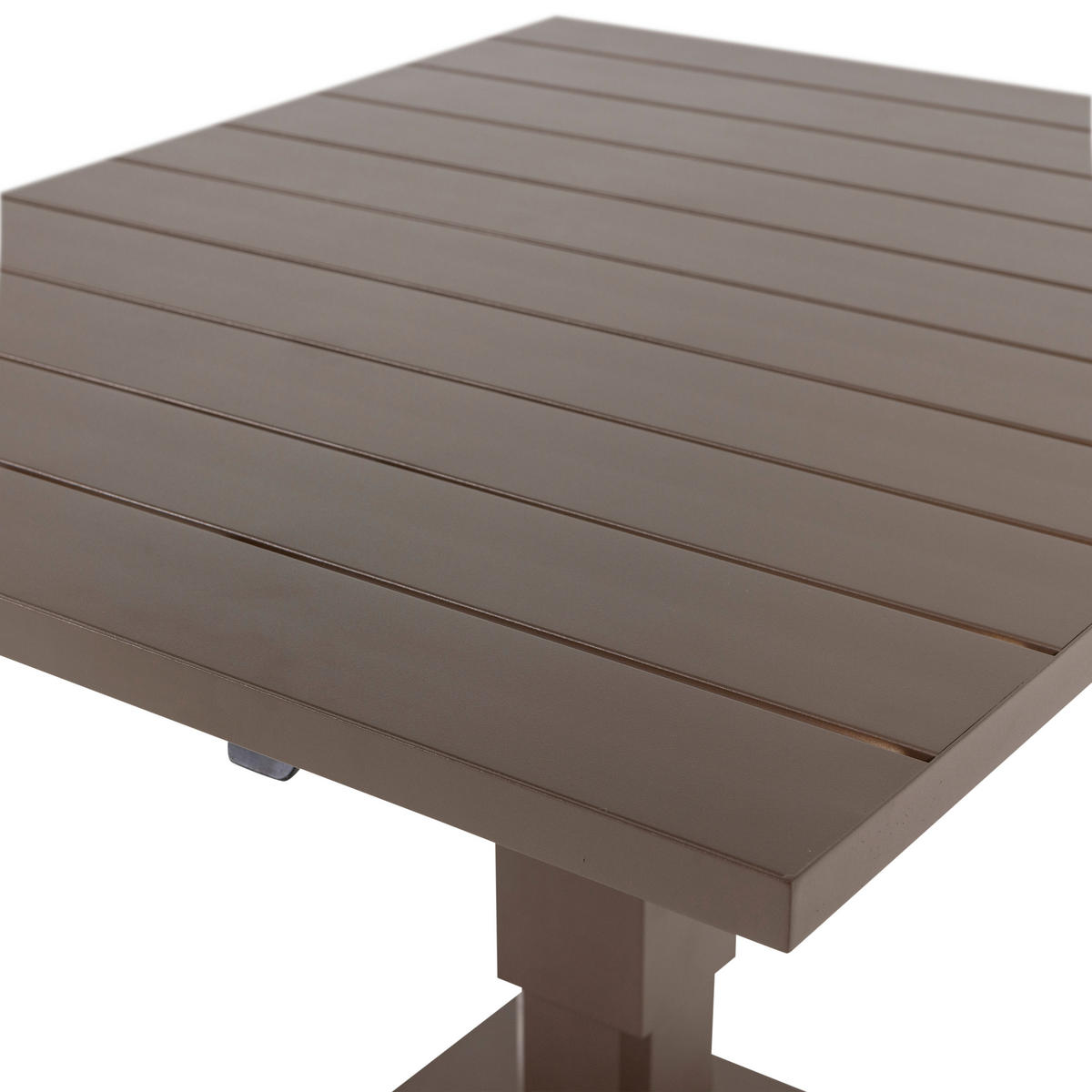 GARTENTISCH 100/80/52-77 cm Metall rechteckig  - Braun, MODERN, Metall (100/80/52-77cm) - Livetastic