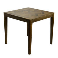 {iNAME,[]} 80/80/76 cm Echtholz  Holz quadratisch Braun  - Braun, Design, Holz (80/80/76cm) - Livetastic