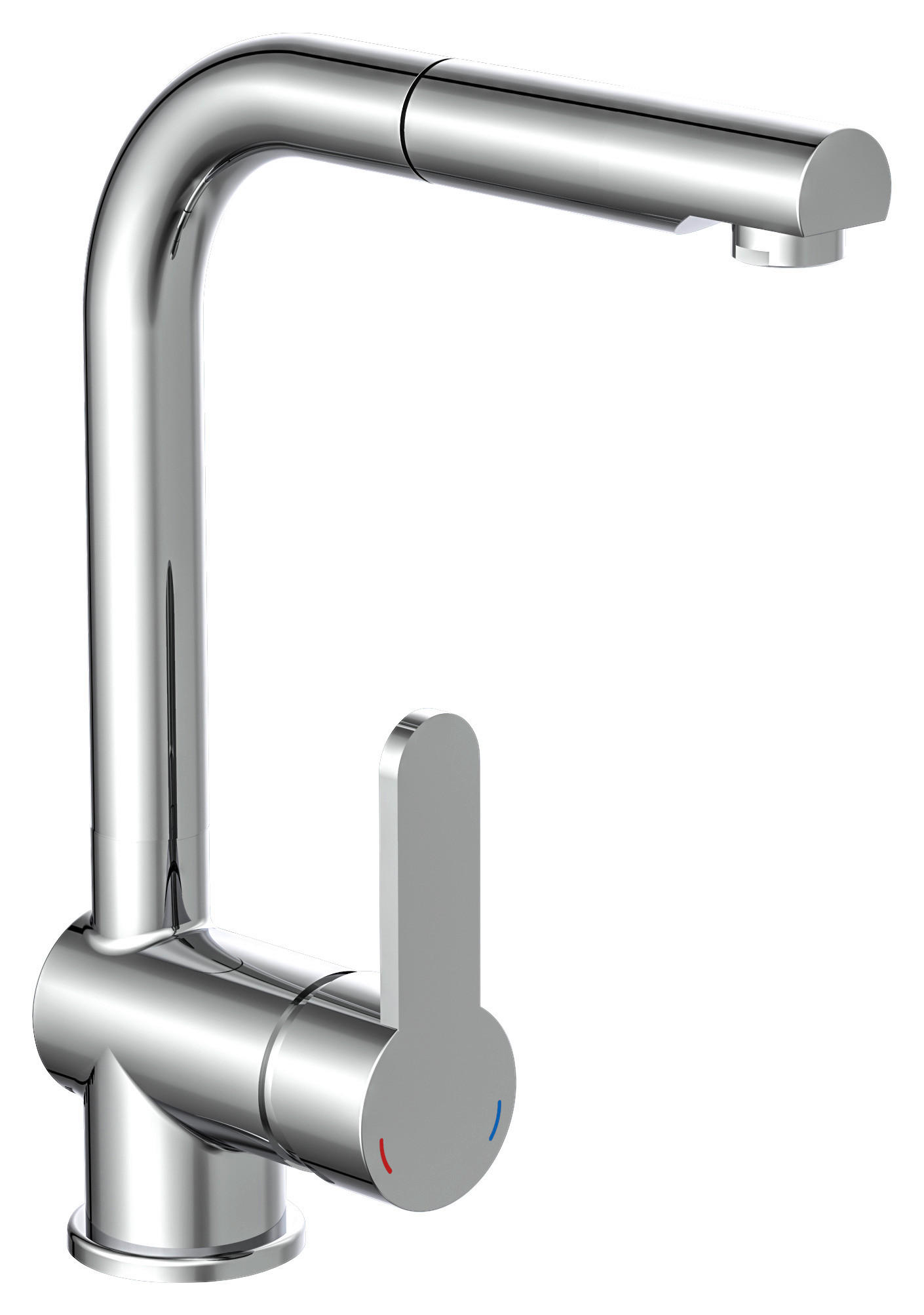 KÜCHENARMATUR XR-860  - Chromfarben, Basics, Metall (5,5/30/24cm) - Xora