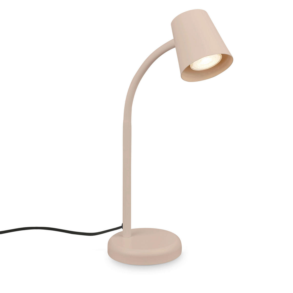 STOLNÍ LED LAMPA, GU10, 24,5/38,5 cm  - béžová, Basics, kov/plast (24,5/38,5cm)