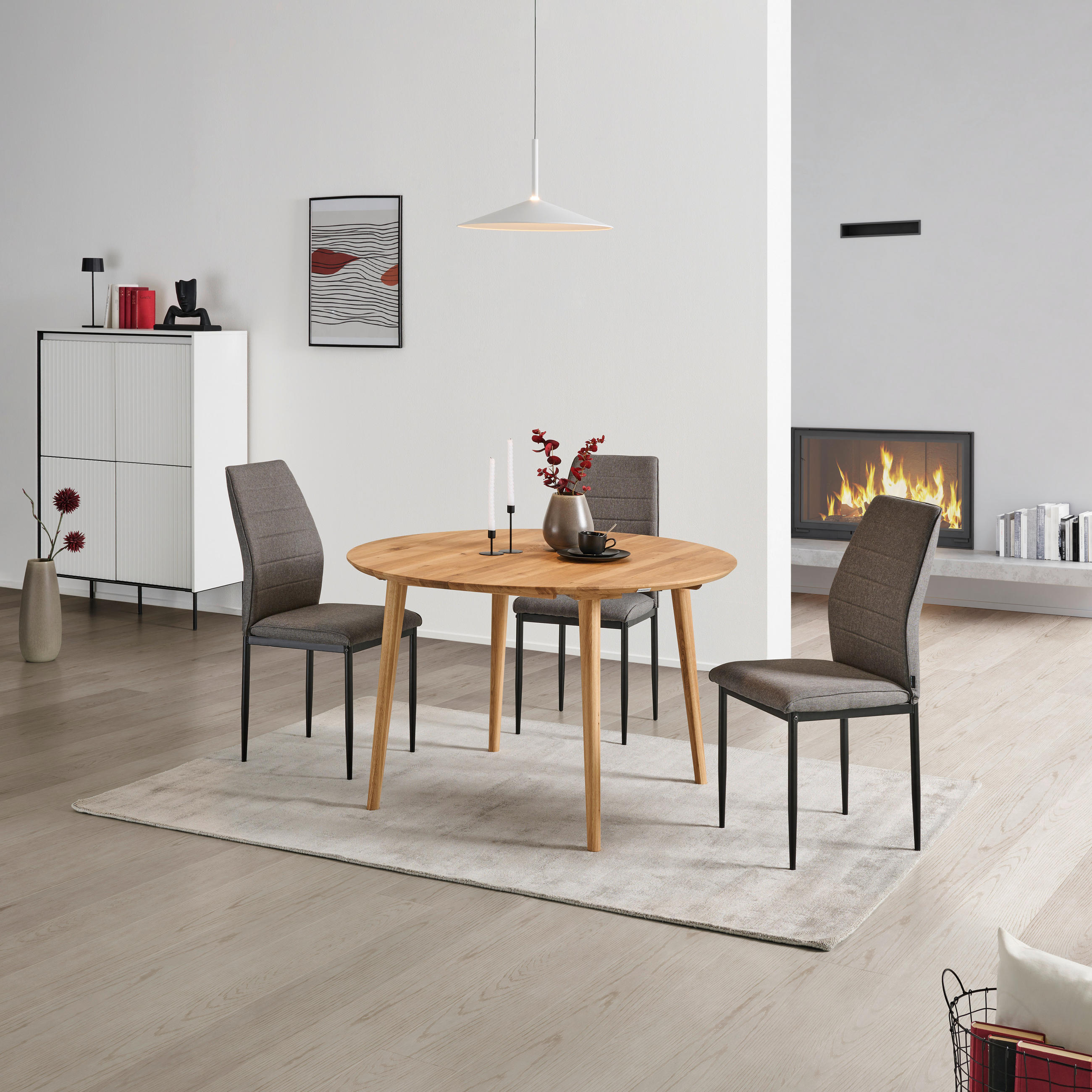 ESSTISCH in Holz 105/105/75 cm  - Wildeiche, Natur, Holz (105/105/75cm) - Livetastic