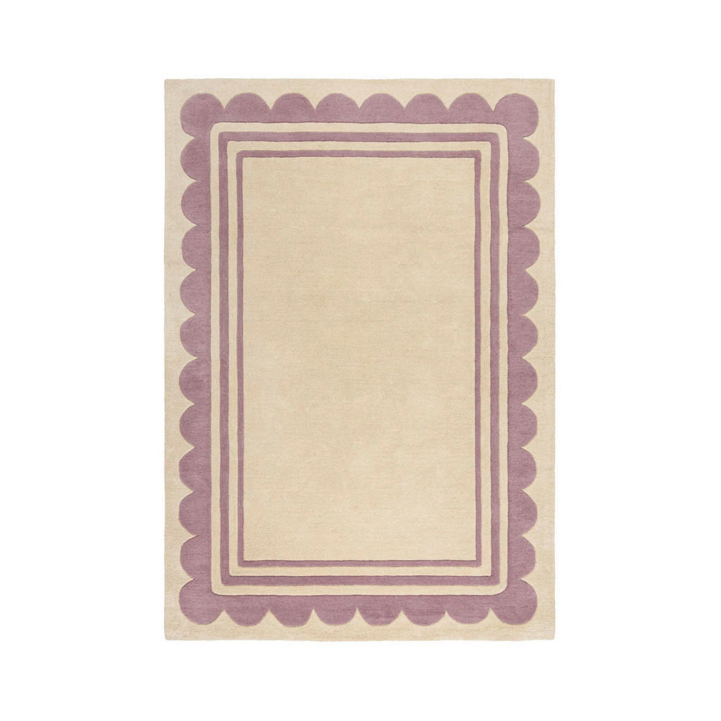 Flair Rugs RUČNE TKANÝ KOBEREC, 120/170 cm lila, béžová