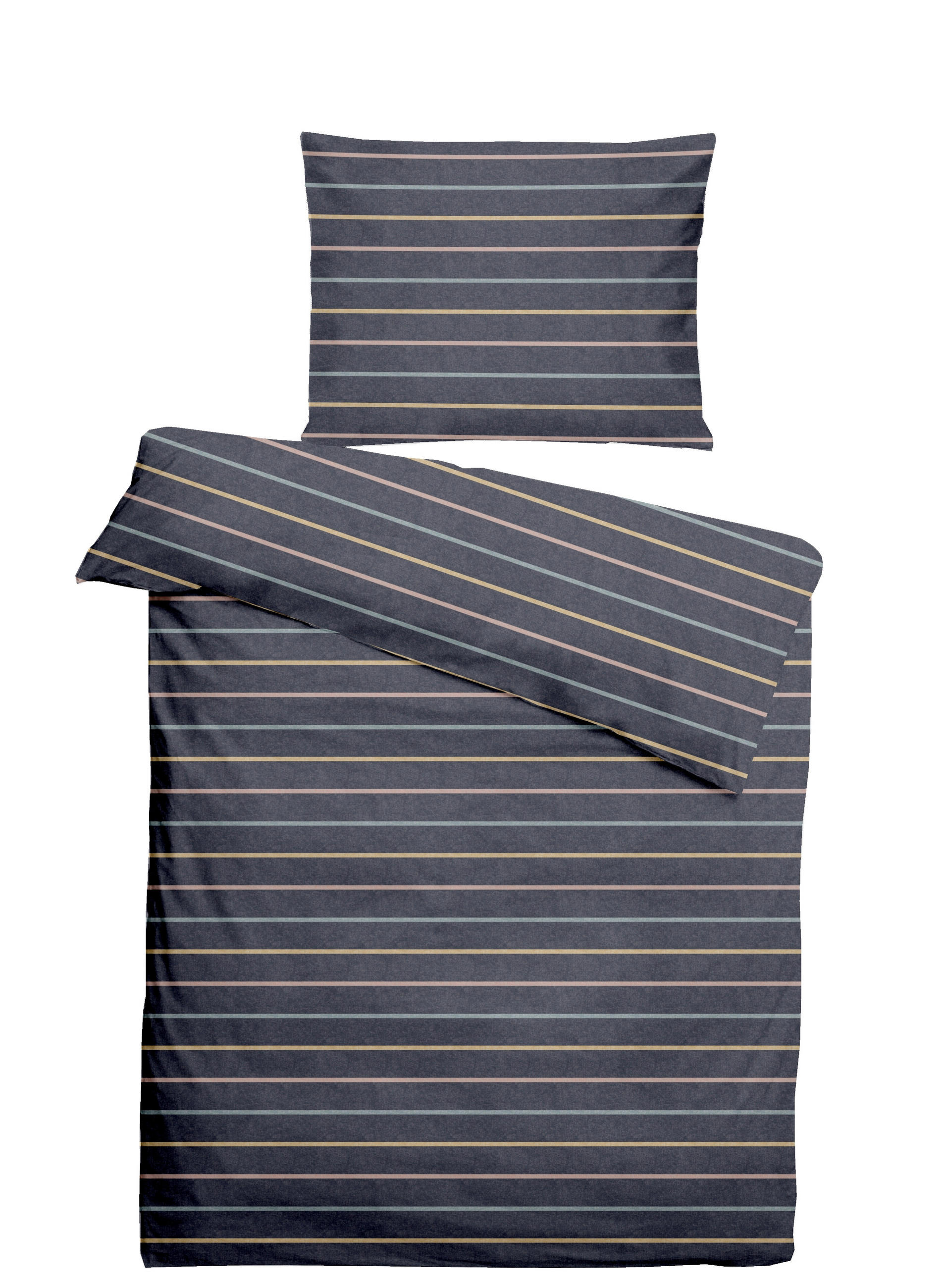 POVLEČENÍ, flanel, tmavě modrá, 140/200 cm