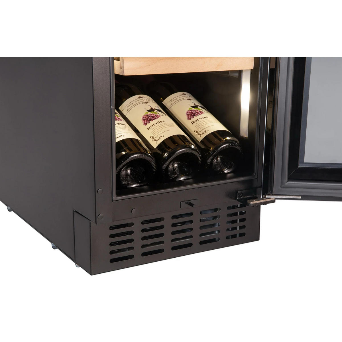 WEINKÜHLSCHRANK AVU31D88  - Basics, Glas/Holz (29,5/88,00/57,5cm)