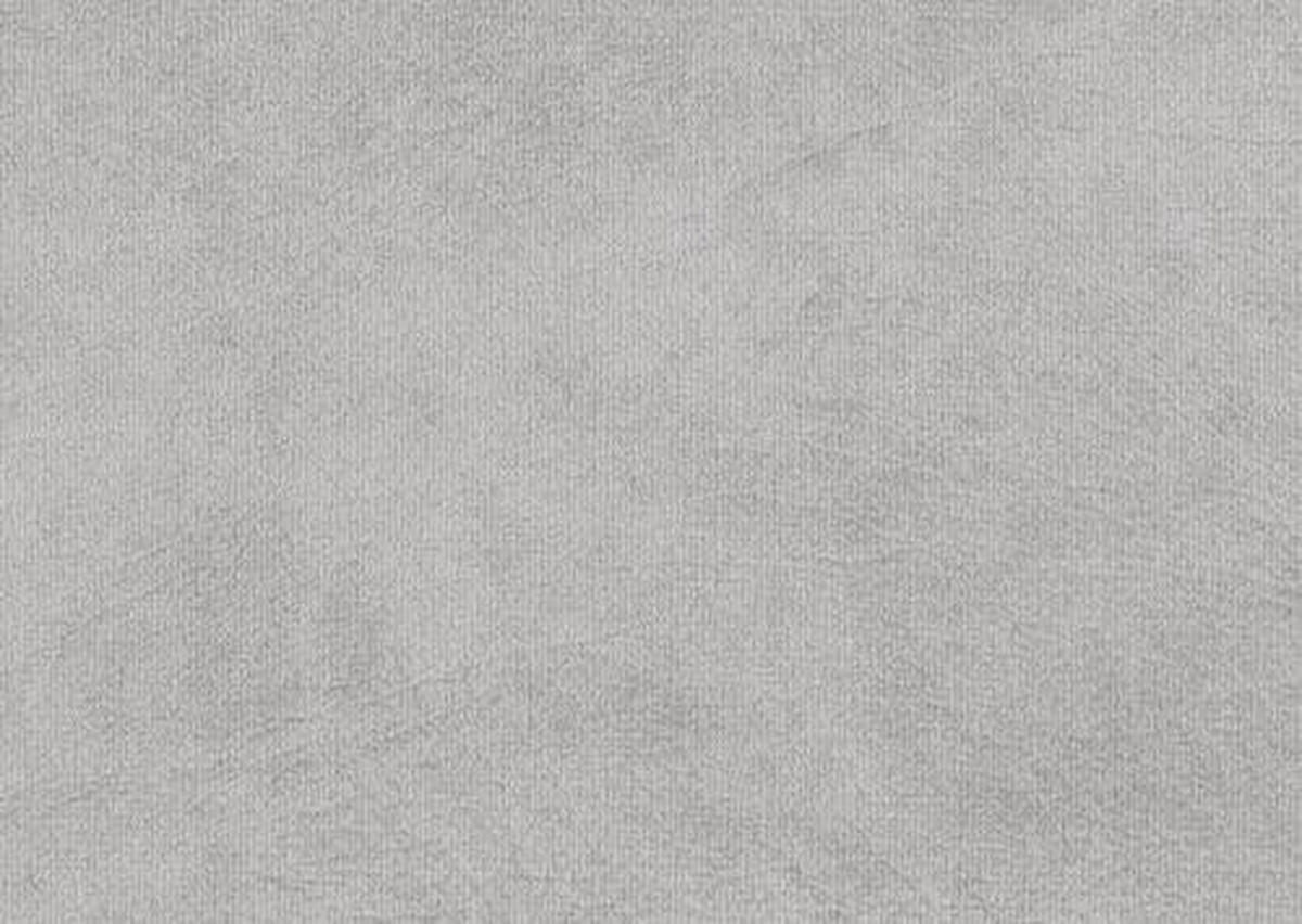 HOCKER Velours Hellgrau  - Hellgrau/Schwarz, Design, Holz/Textil (63/44/63cm) - Carryhome